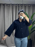 شومیز لینن آستین ۳ربع